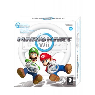 Mario Kart Wii + volant wii wheel