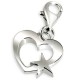 Goldmaid - Pendentif Femme - Argent 925/1000 - Pendentif Charm'S - Coeur avec Étoile