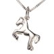 Zeeme For Kids - Collier Enfant - Argent 925/1000 - Pendentif Cheval - 36/38 cm