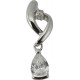Pendentif Pendant Femme - Argent 925/1000 - 1.30Gr - Oxydes de Zirconium Blancs