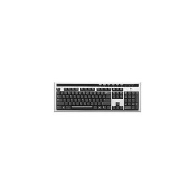 Logitech UltraX Premium Keyboard - Clavier - USB - noir, argenté(e) - français - OEM