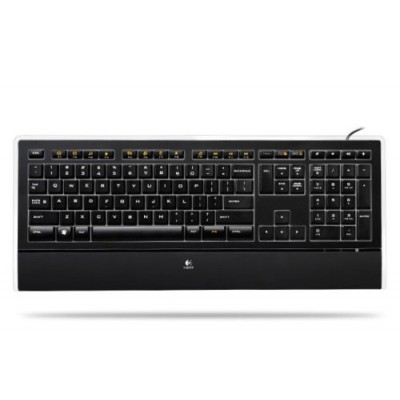 Logitech - Illuminated Keyboard - Clavier filaire - Touches Rétro éclairées - PerfectStroke - USB