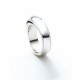 Bague de Mariage/Alliance Homme 4mm Or Blanc 375/1000 4,4 Grammes